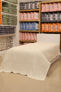 ETEHOMETEX HAVUZLU PİKE TEK KİŞİLİK 160X240CM KREM 8696474232079