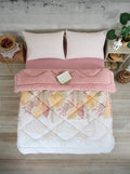 ETE HOMETEX ÇİFT KİŞİLİK LÜX WELSOFT YORGAN SETİ 195X215CM ALENA PUDRA 8696474231939