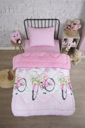 ETE HOMETEX TEK KİŞİLİK LÜX WELSOFT YORGAN SETİ BİSİKLET PEMBE 155X215CM 8696474231865