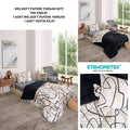 ETE HOMETEX TEK KİŞİLİK LÜX WELSOFT YORGAN SETİ EFEKT ANTRASİT 155X215CM 8696474231965