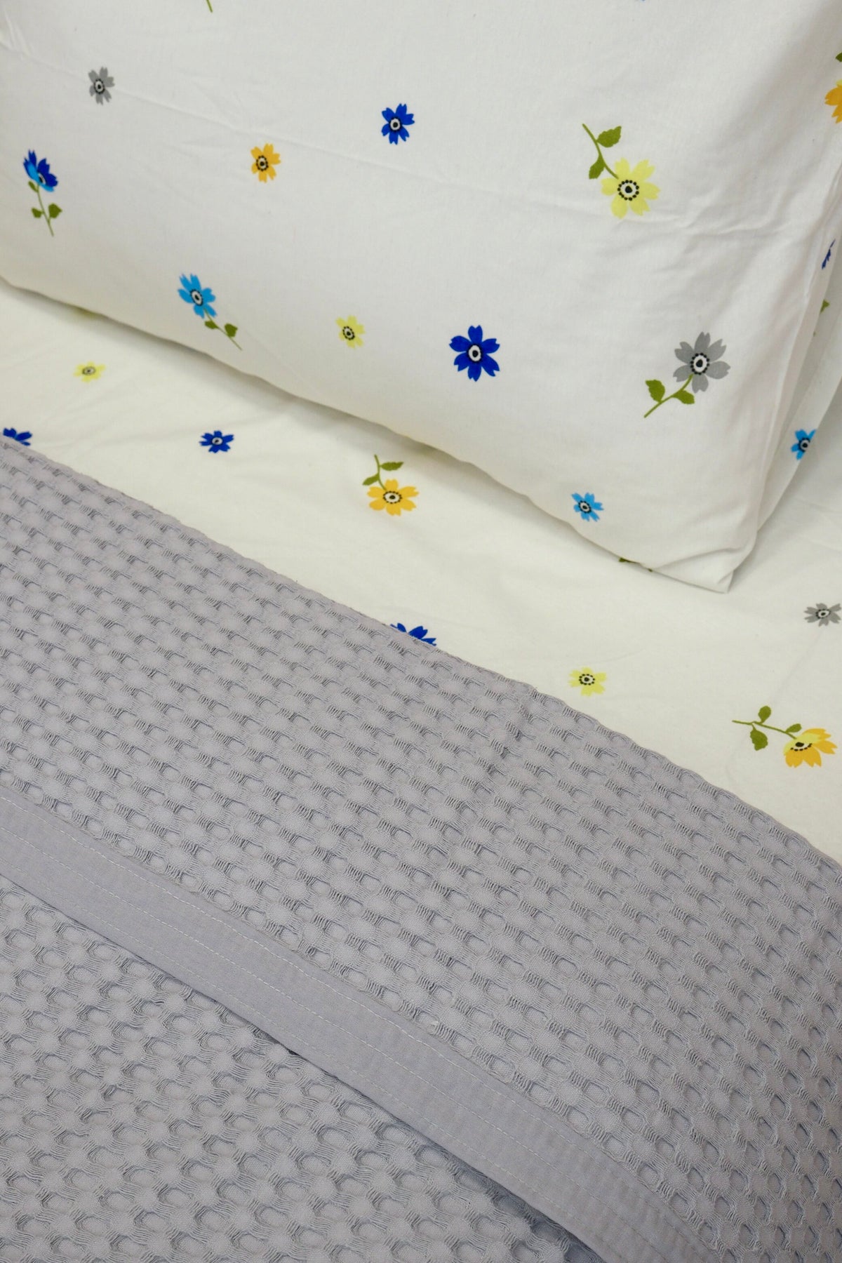 ETEHOMETEX HAVUZLU PİKE TAKIMI %100 PAMUK TEK KİŞİLİK GRİ 8696474232086