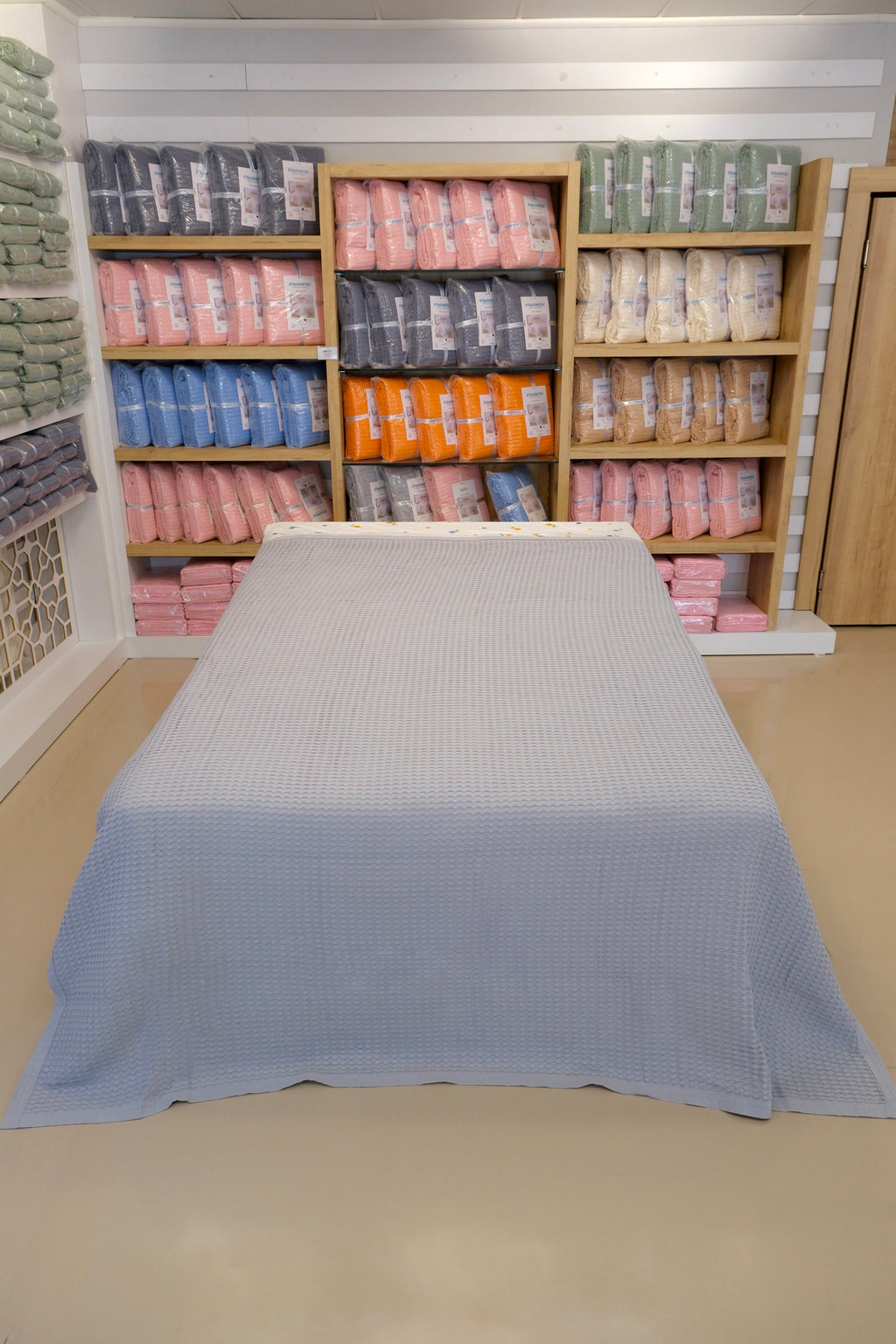 ETEHOMETEX HAVUZLU PİKE ÇİFT KİŞİLİK 220x240cm GRİ 8696474231653