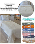 ETEHOMETEX HAVUZLU PİKE TAKIMI %100 PAMUK TEK KİŞİLİK KREM 8696474232109