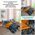 ETE HOMETEX TEK KİŞİLİK WELSOFT UYKU SETİ MONESTERA HARDAL 8696474232015