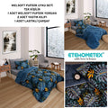 ETE HOMETEX TEK KİŞİLİK WELSOFT UYKU SETİ MONESTERA İNDİGO 8696474232016