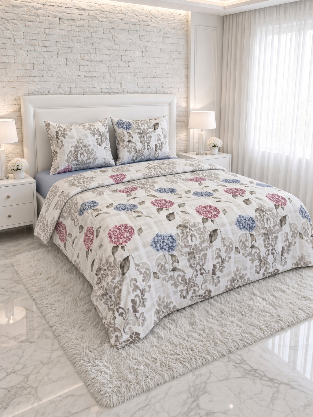 ETEHOMETEX %100 Pamuk Nevresim Takımı ÇİFT KİŞİLİK ORTANCA RENKLİ 8696474232111