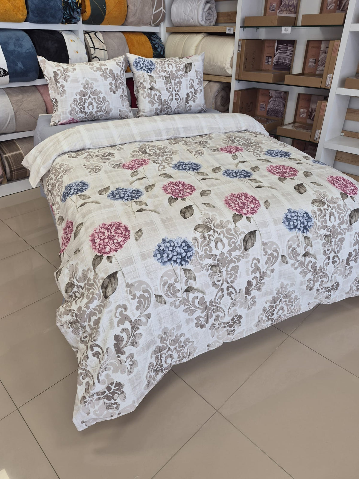 ETEHOMETEX %100 Pamuk Nevresim Takımı ÇİFT KİŞİLİK ORTANCA RENKLİ 8696474232111