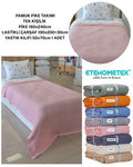 ETEHOMETEX HAVUZLU PİKE TAKIMI %100 PAMUK TEK KİŞİLİK PEMBE 8696474232108