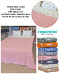 ETEHOMETEX ÇİFT KİŞİLİK %100 PAMUK HAVUZLU PİKE TAKIMI PEMBE 8696474232100