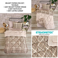 ETE HOMETEX TEK KİŞİLİK WELSOFT UYKU SETİ SAFİR BEJ 8696474232018