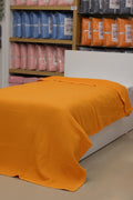 ETEHOMETEX HAVUZLU PİKE TEK KİŞİLİK 160X240CM TURUNCU 8696474232078