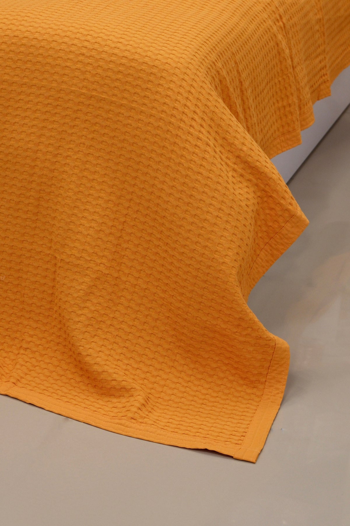 ETEHOMETEX HAVUZLU PİKE TEK KİŞİLİK 160X240CM TURUNCU 8696474232078