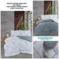 ETE HOMETEX ÇİFT KİŞİLİK LÜX WELSOFT YORGAN SETİ 195X215CM YANSIMA GRİ 8696474232009