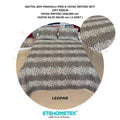ETEHOMETEX Battal Boy Pamuklu Kapitoneli Yatak Örtüsü Seti LEOPAR 8696474232094