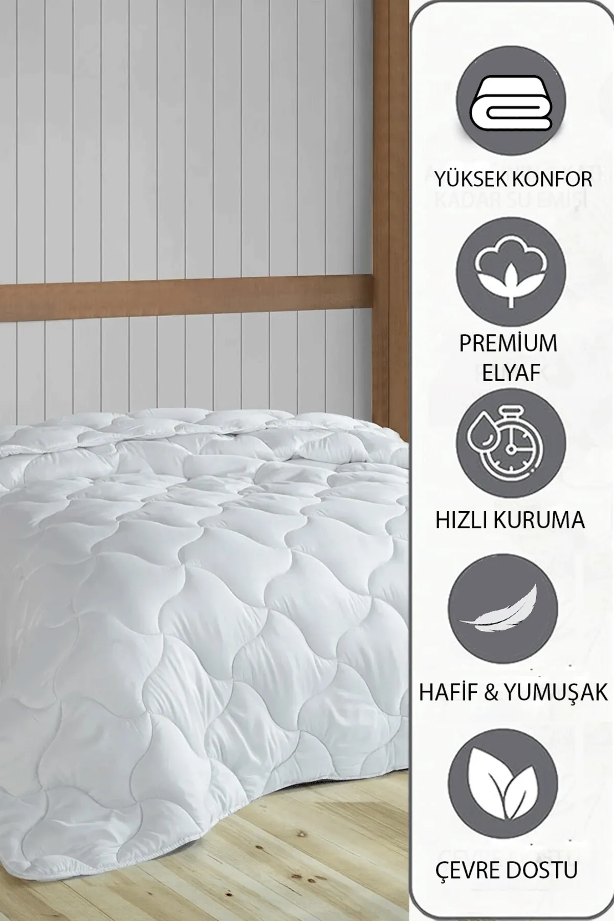 ETE HOMETEX ÇİFT KİŞİLİK MİCROFİBER YORGAN 195x215 CM 8699297000863
