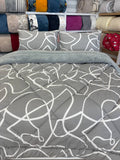 ETE HOMETEX ÇİFT KİŞİLİK LÜX WELSOFT YORGAN SETİ 195X215CM MİX GRİ 8696474232069