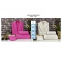 VOLENKA DİCLE SOFT LİNE 8 PARÇA AİLE BORNOZ SETİ N.PEMBE KREM 8696474231705