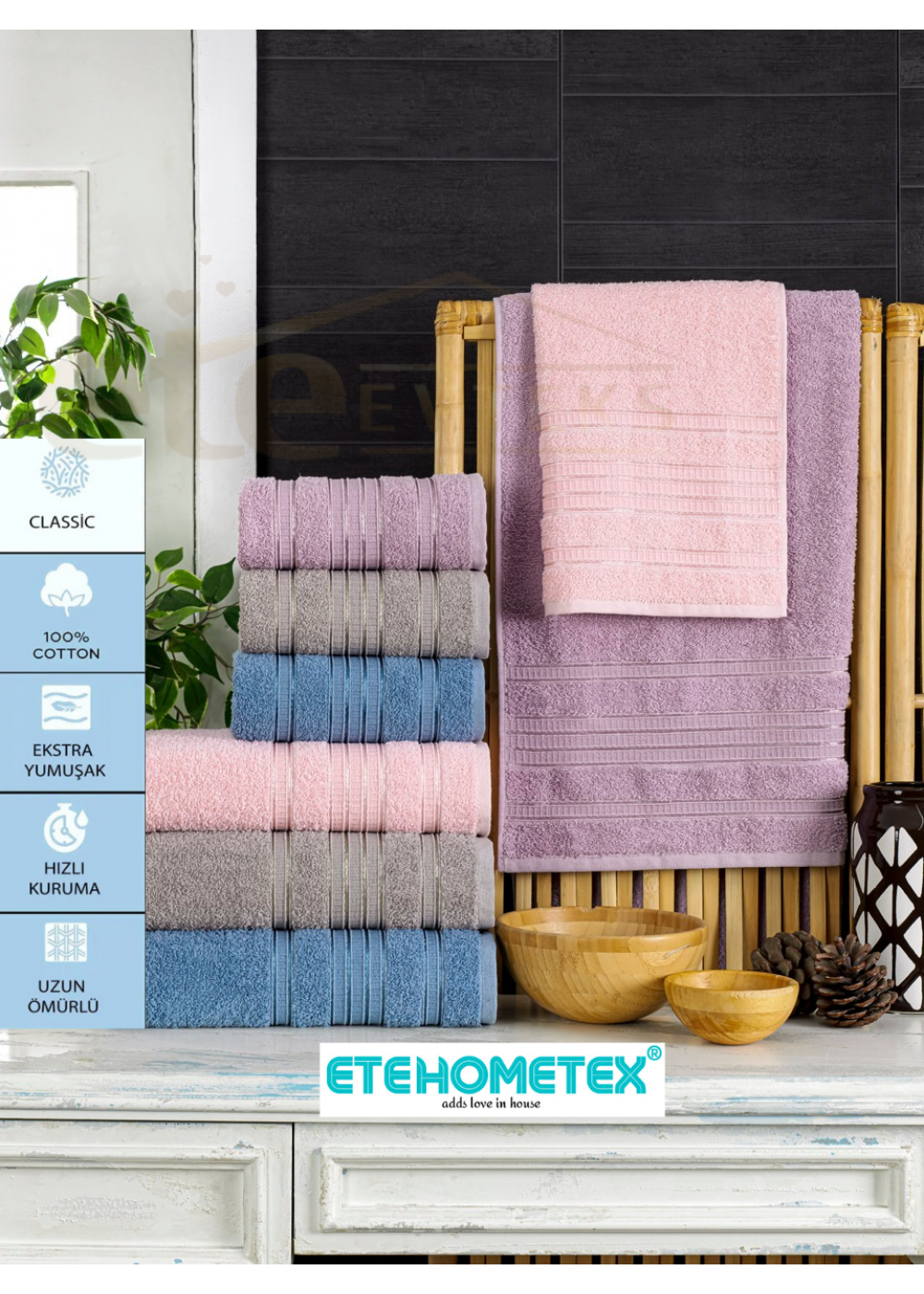 VOLENKA 50X90CM 4'LÜ HAVLU SETİ KEMER V4 8696474231463 VOLENKA 50X90CM 4'LÜ HAVLU SETİ KEMER V4 8696474231463