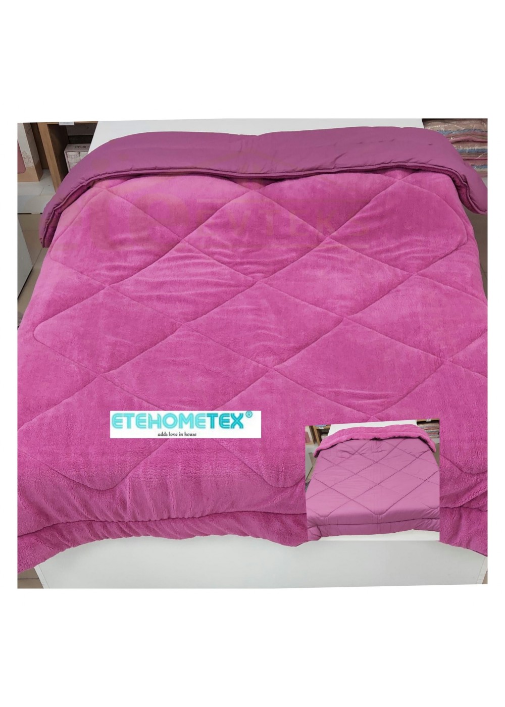 ETE HOMETEX ÇİFT KİŞİLİK WELSOFT YORGAN-MÜRDÜM 86992970012463 ETE HOMETEX ÇİFT KİŞİLİK WELSOFT YORGAN-MÜRDÜM 86992970012463