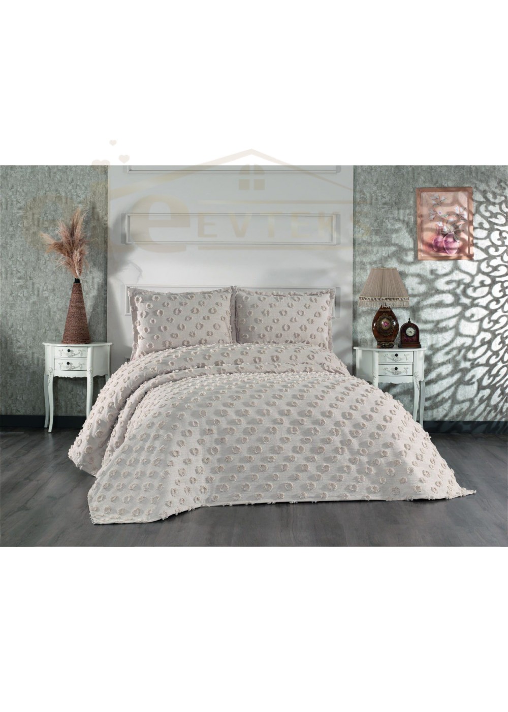 ÇAPA HOME HAYAL ÇİFT KİŞİLİK YATAK ÖRTÜSÜ BEJ 8696474231630 ÇAPA HOME HAYAL ÇİFT KİŞİLİK YATAK ÖRTÜSÜ BEJ 8696474231630