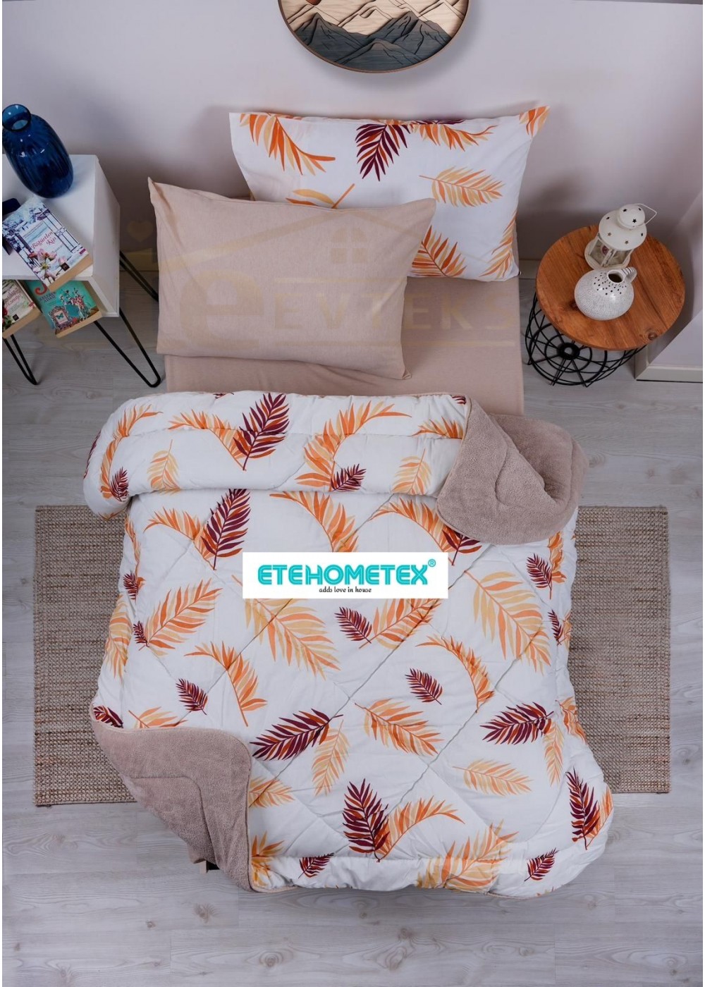 ETE HOMETEX TEK KİŞİLİK WELSOFT YORGAN 155X215CM TÜY DESEN BEJ 8696474231752 ETE HOMETEX TEK KİŞİLİK WELSOFT YORGAN 155X215CM TÜY DESEN BEJ 8696474231752