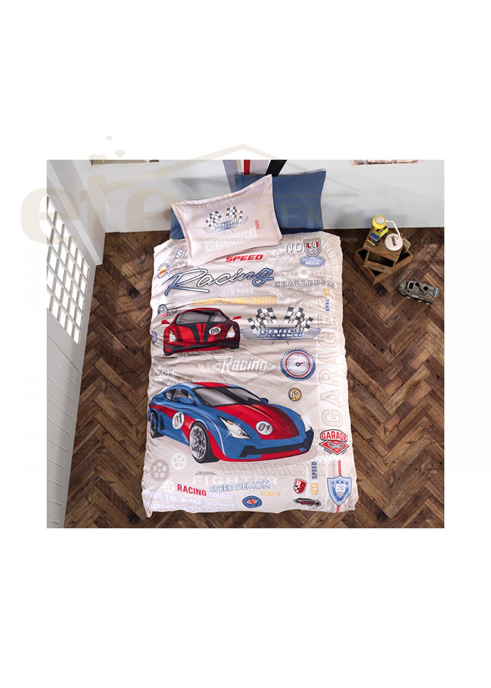 CLASY TEK KİŞİLİK NEVRESİM TAKIMI GARAGE 8699297000056 CLASY TEK KİŞİLİK NEVRESİM TAKIMI GARAGE 8699297000056