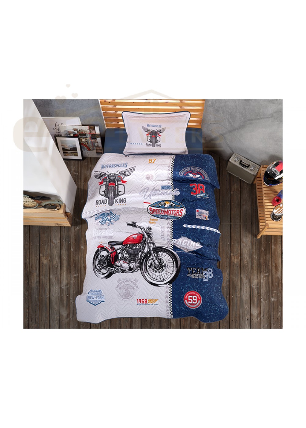 CLASY TEK KİŞİLİK YATAK ÖRTÜSÜ ROAD KING 8699297000132 CLASY TEK KİŞİLİK YATAK ÖRTÜSÜ ROAD KING 8699297000132